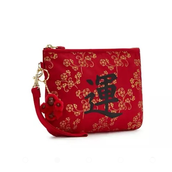 NWT Kipling tango red zap wristlet pouch - Picture 2 of 9